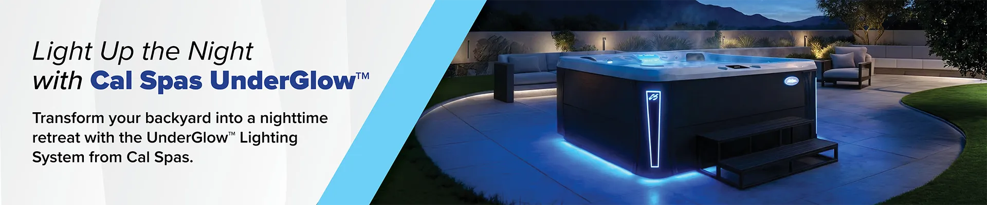 Calspas hot tub being used in a family setting - Surprise